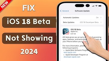 Fix iOS 18 Beta update Not Showing on iPhone || iOS 18 Update not showing
