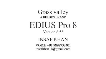 How to create cinematic film look | Grass valley EDIUS PRO 8.53