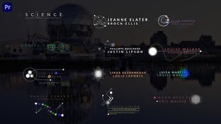 Premiere Pro Template: Science Fiction Lower Thirds + Free Font