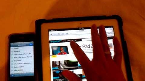 Apple iPad 2 vs iPhone 4 Browser Speed Test