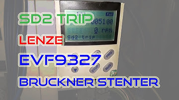 Lenze Inverter Sd2 trip  | 9300 Vector | Bruckner Stenter Troubleshooting | Resolver@FlowChart