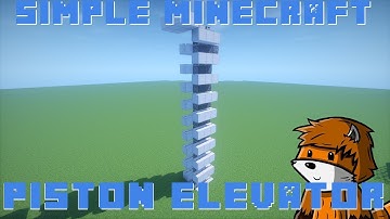 Simple Piston Elevator | Minecraft 1.11/1.12+