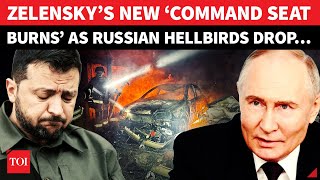 Zelenskys new War Hq Goes Up In Flames Russian Hellbirds Drops Bombs On Kharkiv  Watch