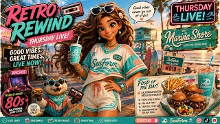 🌊 Retro Rewind Beach Club LIVE! 🍔 BBQ Slider Basket 🏖️