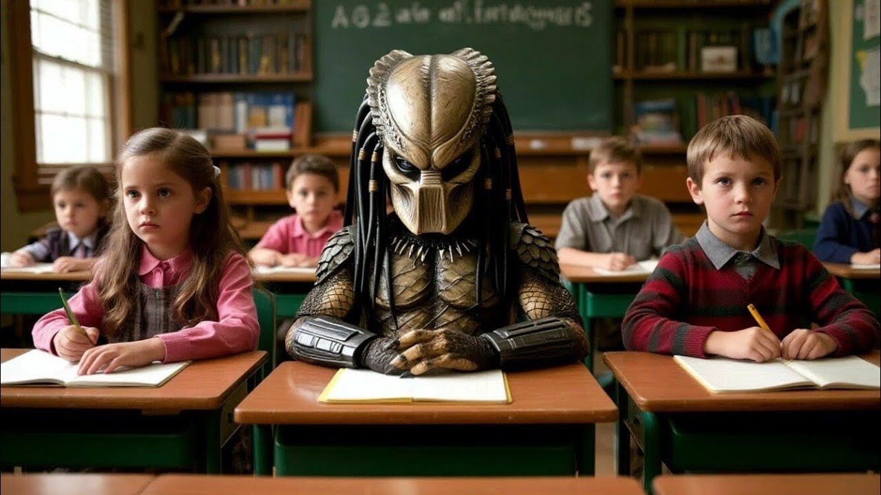 Predator in school. 