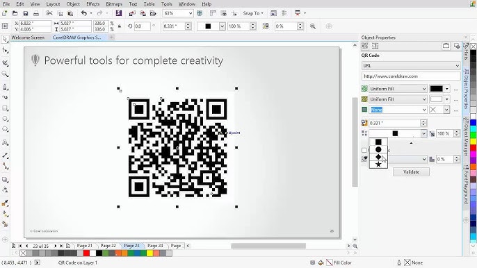 Coreldraw Graphics Suite X7 New Qr Code Generator Youtube