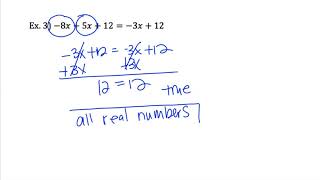 Solving Equations with Special Cases