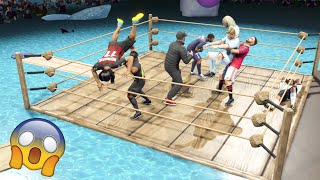 WWE 2K23 - Football Water Royal Rumble Match |™ [4K60]