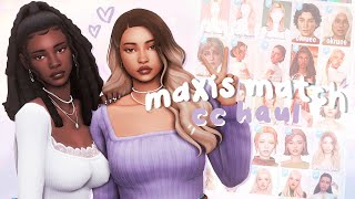 a maxis match cc haul with 160+ links ♡ the sims 4