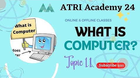 ATRI Academy 24: What is computer? #englishvedio #comment #like #share #computercourse #classnotes