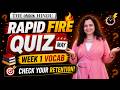 🧠 Rapid Fire Vocab Quiz | May Week 1 Editorial Words | Check Your Retention 🔥| Rupam Chikara Ma'am