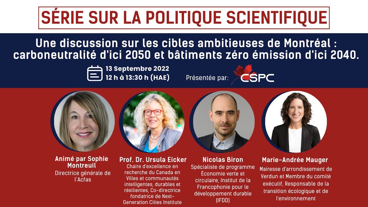 Les cibles ambitieuses de Montréal: carboneutralité d'ici 2050 et bâtiments zéro émission d'ici 2040