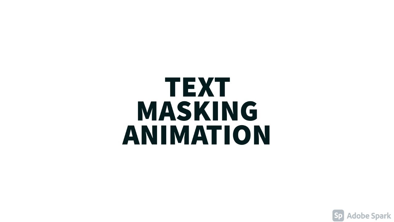 Text Masking Animation - YouTube