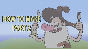 Minecraft Old Man Mcgucket Pixel Art Tutorial Part 2 (Gravity Falls)