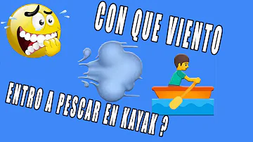 ¿A qué velocidad del viento no se debe navegar en kayak?