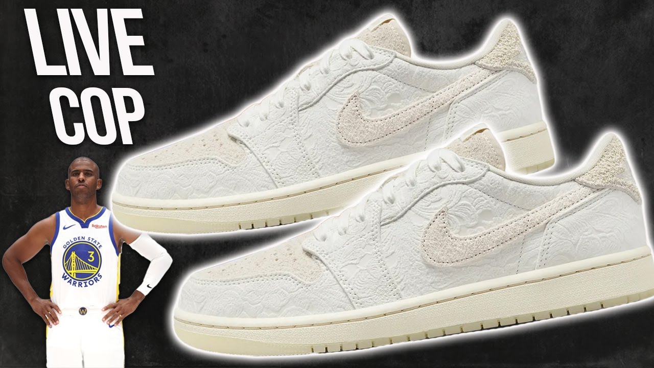 LIVE COP - AIR JORDAN 1 LOW Chris Paul Give Them Flowers & OFF