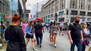 London Summer Walk 2021| Casual Stroll In Central London| Oxford Street [4k HDR]