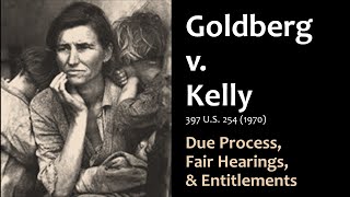 Goldberg v. Kelly -  Due Process, Fair Hearings & Entitlements