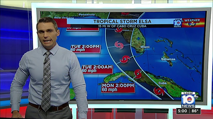 Tropical Storm Elsa latest information from 5pm advisory