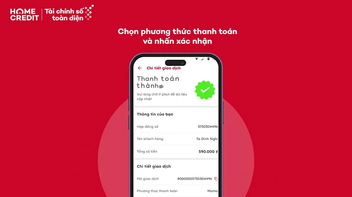 Hướng dẫn trả khoản vay trên ứng dụng Home Credit