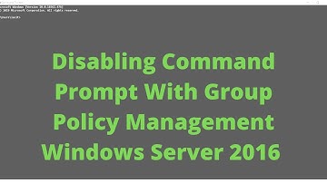 How to Restrict to Command Prompt through GPO