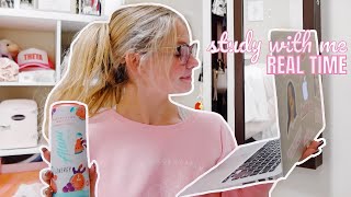 100 minute study with me | real time pomodoro sessions with breaks & study music | vlogmas day 5 by Kaitlyn Johnson 11,966 views 2 years ago 1 hour, 56 minutes