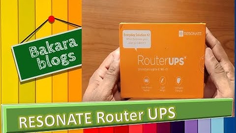 RESONATE - Router UPS