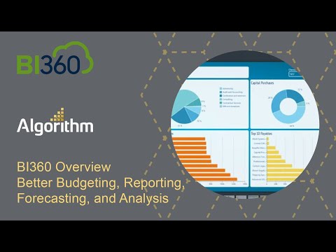 BI360 Overview: Better Budgeting, Reporting, Forecasting, and Analysis