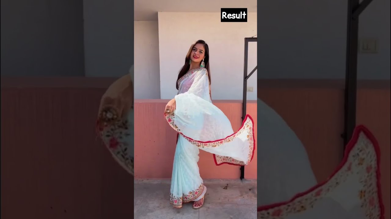 Boomerang Poses In Saree shorts boomerang ashortaday Santoshi Megharaj