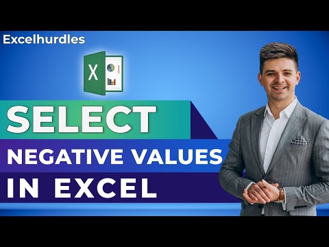 How to Select Negative Values in Excel | How to Highlight Negative values in MS Excel | Hindi