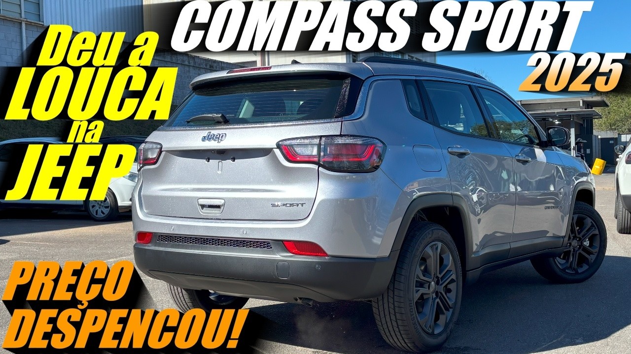 JEEP COMPASS SPORT 2025 DESPENCOU O PREÇO! SUV com melhor custo-benefício do mercado?