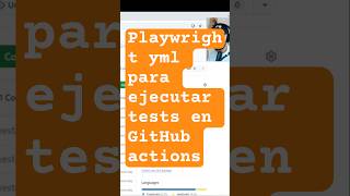 Playwright Yml para ejecutar pruebas en github actions #testing #playwright