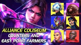 Alliance Coliseum Day 1-3 Tag Options Counters Easy Point Farming And More Marvel Champions