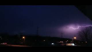 Lightning ⚡ from the tornado /Storm  north of me.