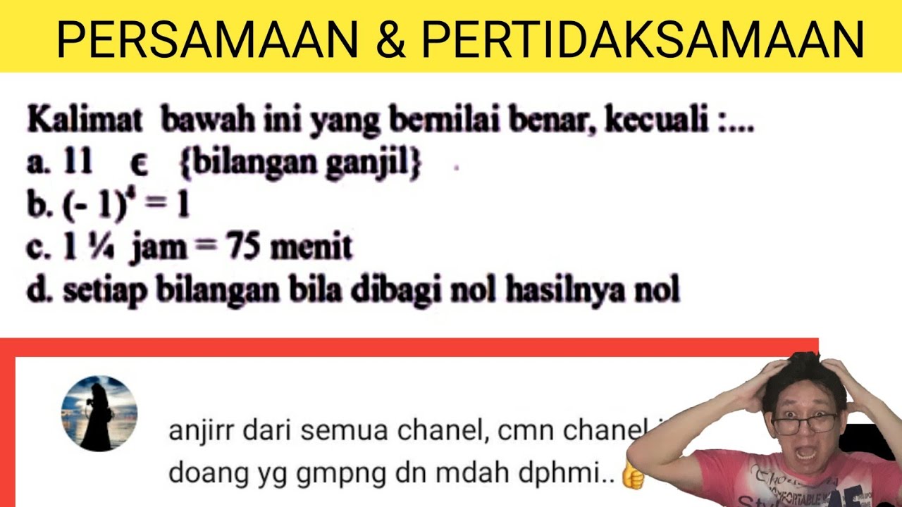 🔴[PERNYATAAN]🔴Kalimat dibawah ini yang bernilai benar kecuali YouTube