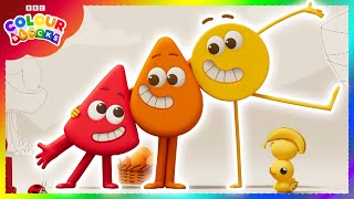 Orange Meets Red And Yellow Colours For Kids