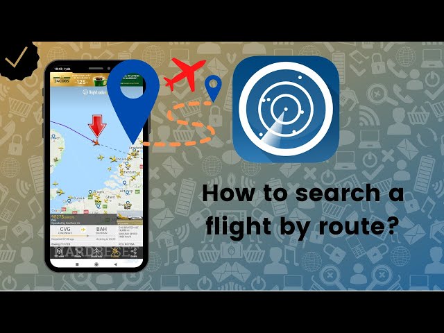 How to search a flight by route on Flightradar24? - YouTube