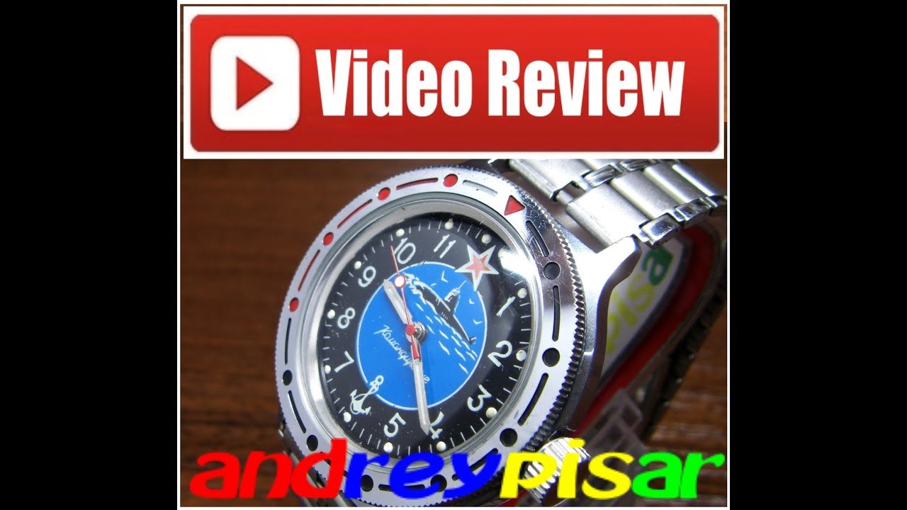 Submarine Wostok Watch Amphibian Shockproof Commander USSR Band Serviced