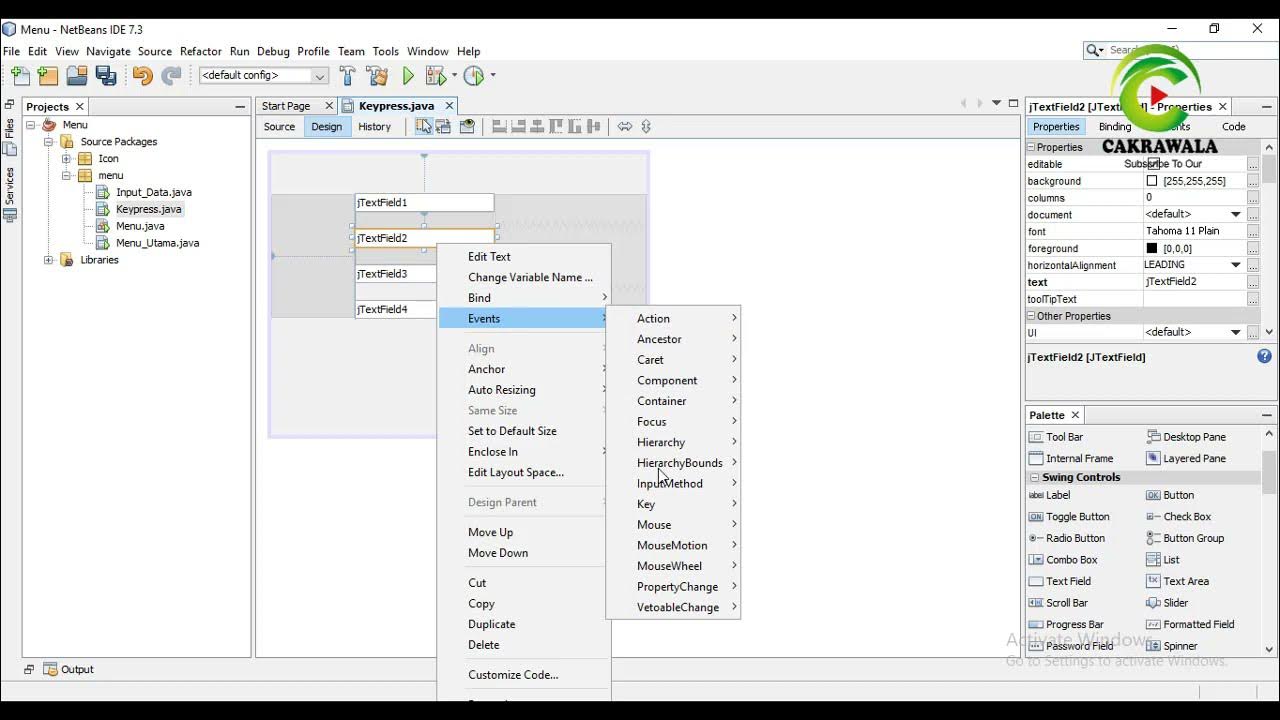 Memaksimalkan Fungsi Keypress ( Enter ) Pada Java NetBeans - YouTube