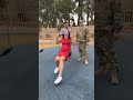 Pregnant wife turns around and sees her military husband for the first time in 8 months shorts