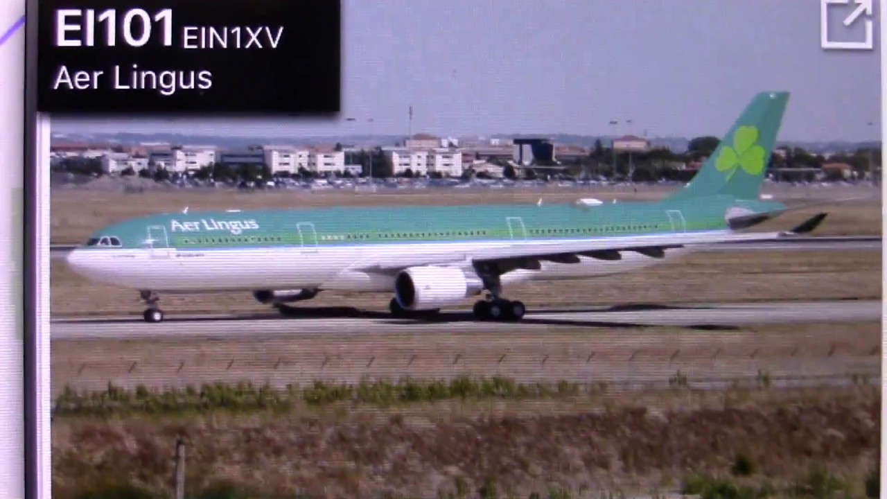 New Aer Lingus A330 300 Ei Fng Fly Over Landing At Newark Liberty International Airport Youtube