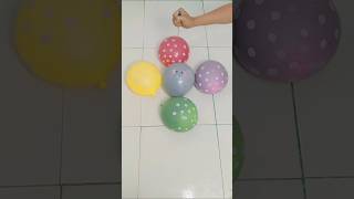 Super Satisfying Rainbow Balloon Explosion 💥 Slow Motion Splash! #shorts #poppballons #popping