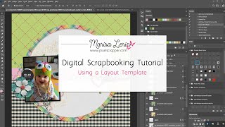 Using A Digital Scrapbooking Layout Template