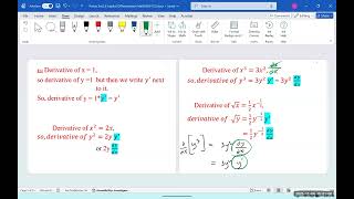 Lec26 Sec2.8 M2009 F25 Implicit Differentiation