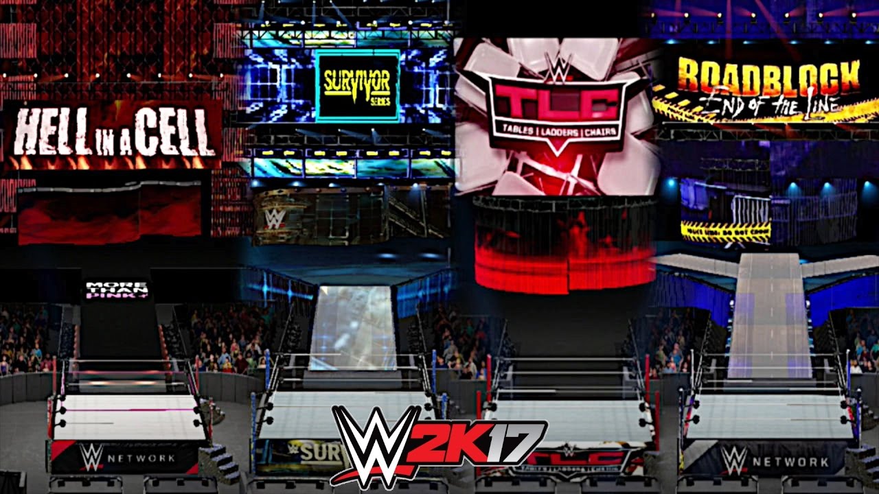 WWE 2K17: New Era PPV Arenas of 2016! (Hell in a Cell, Survivor Series, TLC, Roadblock) (Part 2)