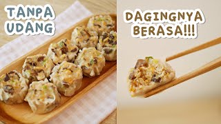 TANPA UDANG!! Kenyal Lembut Bertekstur DIMSUM AYAM JAMUR Lejat dan Bergiji !!!