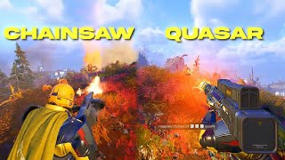 Helldivers 2 - Chainsaw and Quasar cannon GAMEPLAY [Leak]