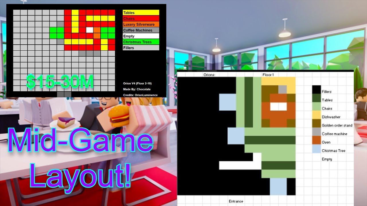 Mid-Game OP Layout! (No Robux/Global Market items!) | Orion V4 Layout | Roblox My Restaurant