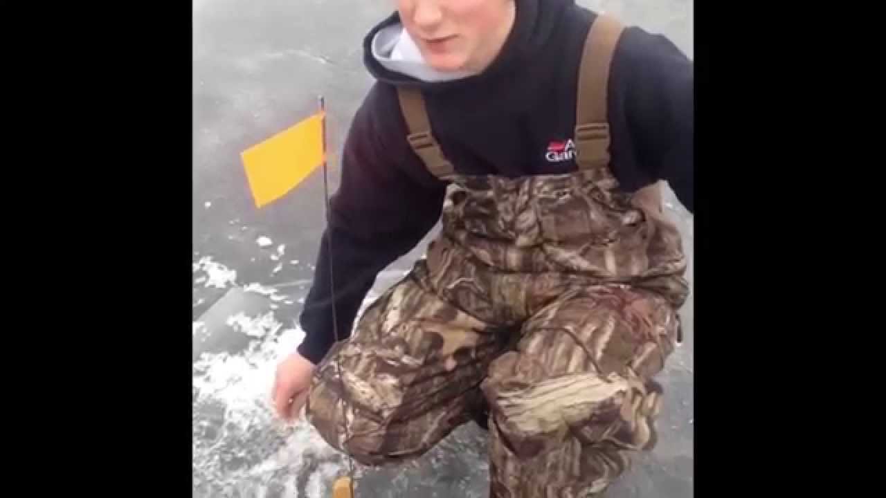 Ice Fishing Massachusetts Early 2015 YouTube
