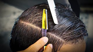 ASMR | Messy to Sharp: Gentleman’s Scissor & Razor Transformation💈